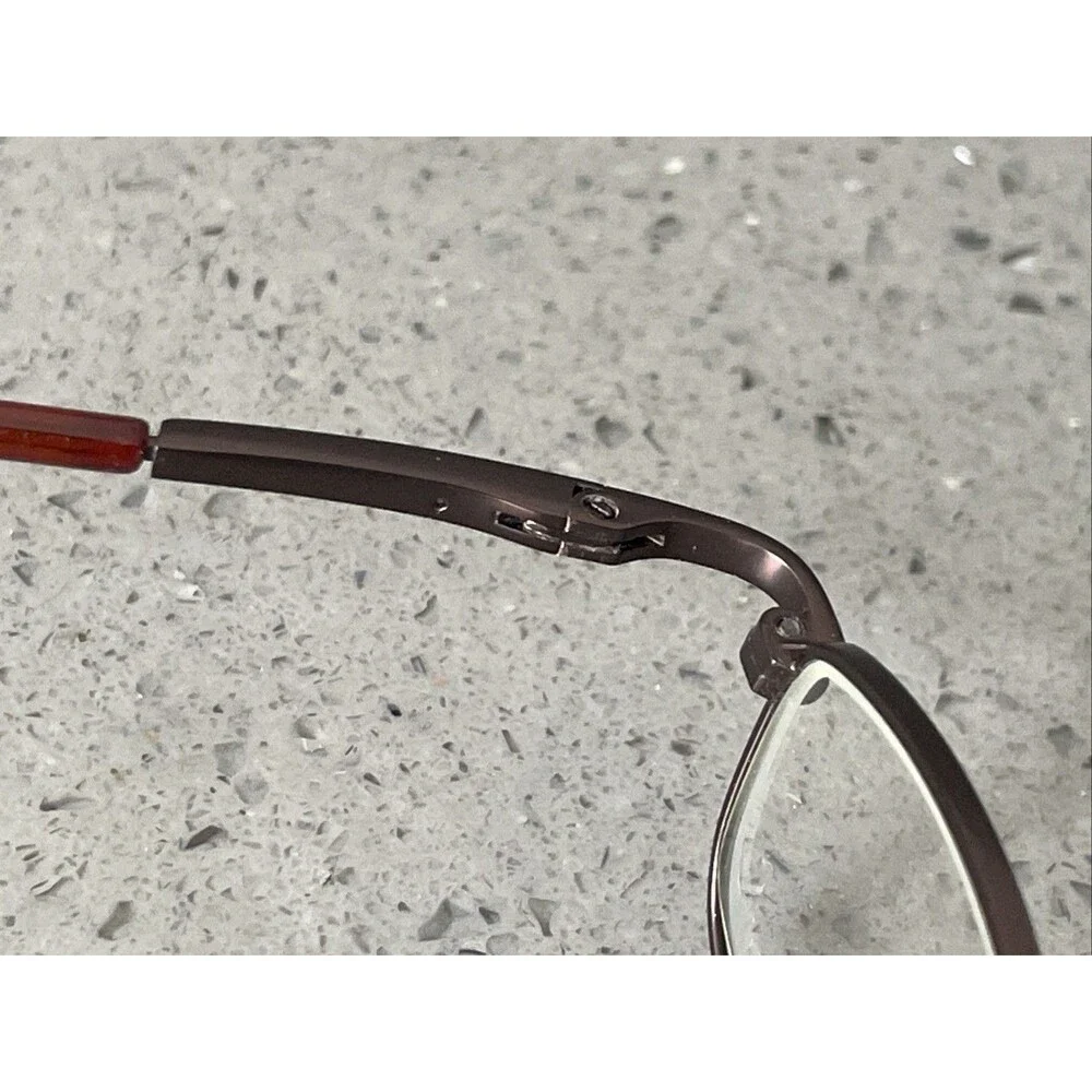 Modern NINJA MATTE BROWN 46-18-135 Metal Full Rim Eyeglasses Frames ONLY Rectang